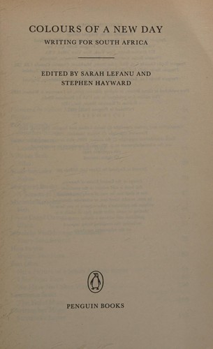 Cover for Colours of a new day