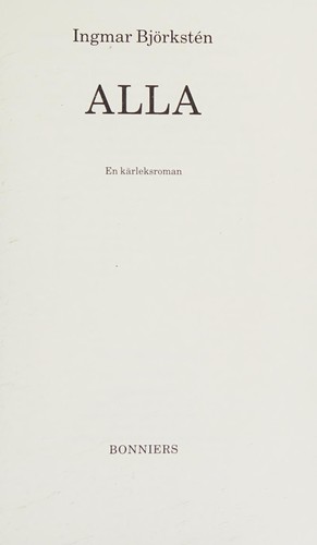 Cover for Alla
