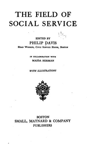 Cover for The field of social service