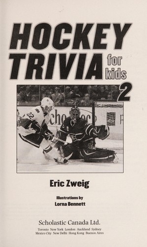 Cover for Hockey trivia for kids 2