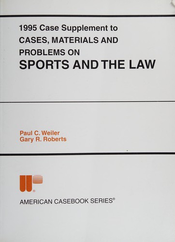 Cover for Sports And The Law