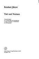 Cover for Novelle und Journal