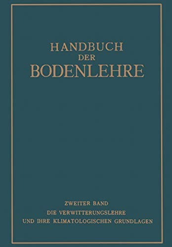 Cover for Handbuch der Bodenlehre