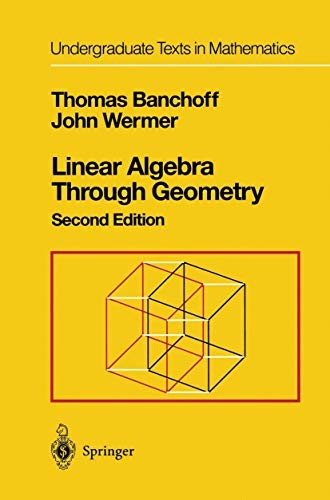 Cover for Linear Algebra Through Geometry
