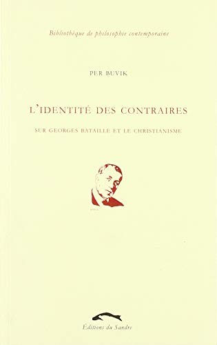 Cover for L'identité des contraires
