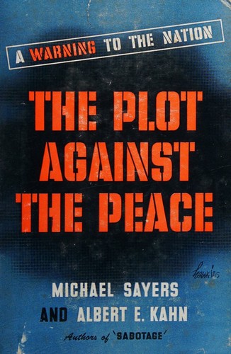 Cover for Plot against peace