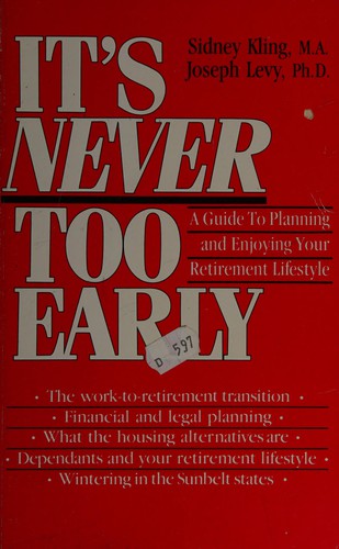 Cover for It's Never Too Early