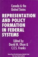 Cover for Representation and Policy Formation in Federal Systems