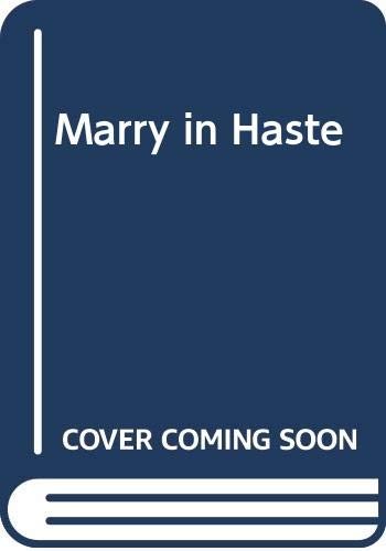 Cover for Marry in Haste