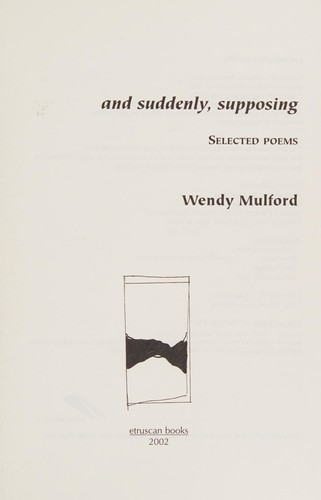 Cover for And suddenly, supposing