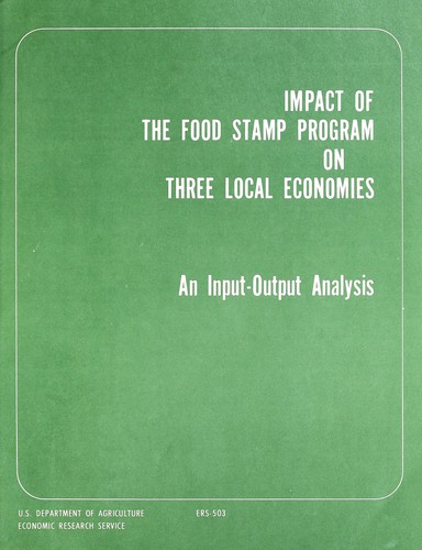 Cover for Impact of the food stamp program on three local economies