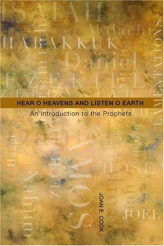 Cover for Hear, O heavens, and listen, O Earth