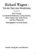 Cover for Richard Wagner