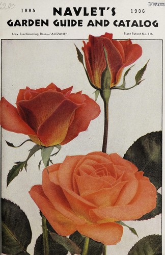 Cover for Navlet's garden guide and catalog, 1885-1936