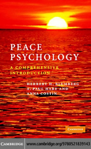 Cover for Peace psychology