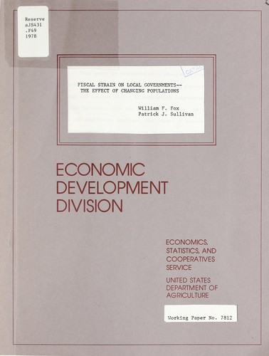 Cover for Fiscal strain on local governments