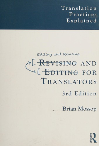 Cover for Revising and Editing for Translators