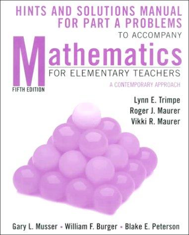 Cover for Mathematics for Elementary Teachers