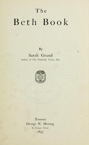 Cover for The Beth book