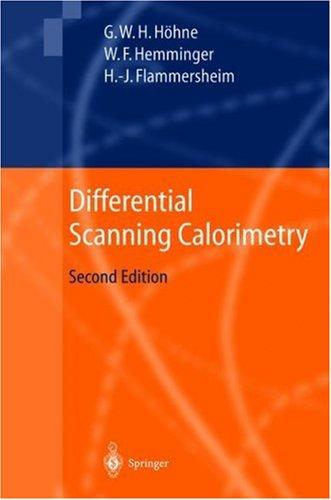 Cover for Differential scanning calorimetry