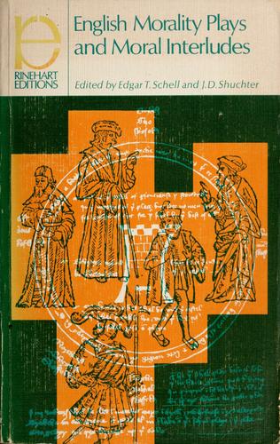 Cover for English morality plays and moral interludes