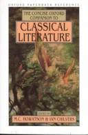 Cover for The Concise Oxford companion to classical literature