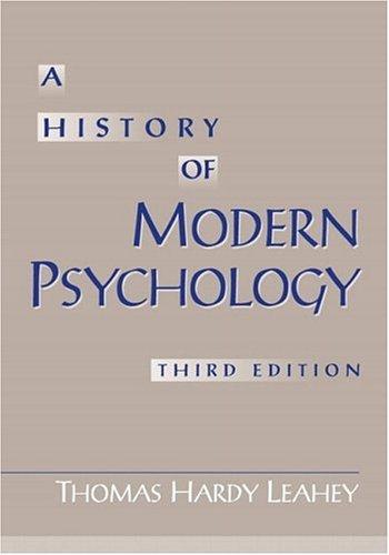 Cover for A history of modern psychology