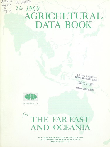 Cover for The 1969 agricultural data book for the Far East and Oceania