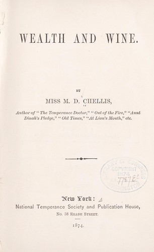 Cover for Wealth and wine