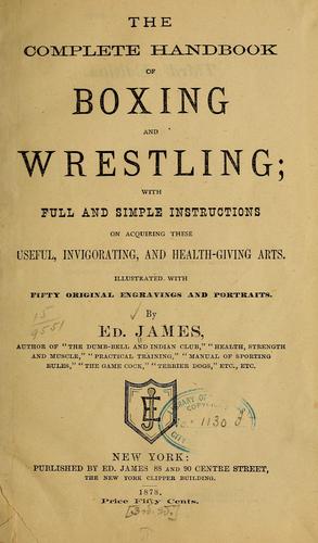 Cover for The complete handbook of boxing and wrestling