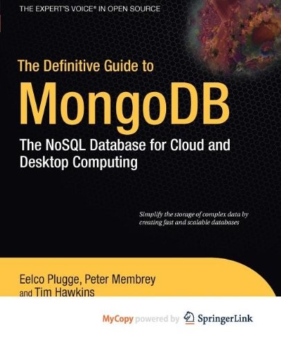 Cover for The Definitive Guide to MongoDB
