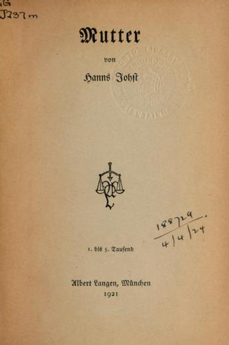 Cover for Mutter
