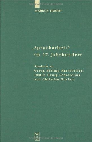 Cover for " Spracharbeit" im 17. Jahrhundert
