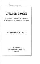 Cover for Creación poética