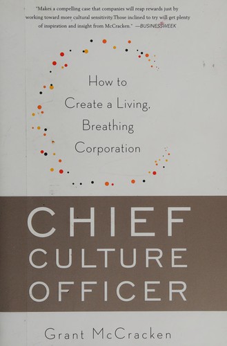 Cover for Chief culture officer
