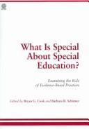Cover for What is special about special education