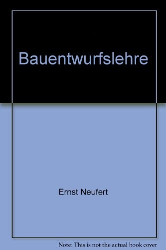 Cover for Bauentwurfslehre