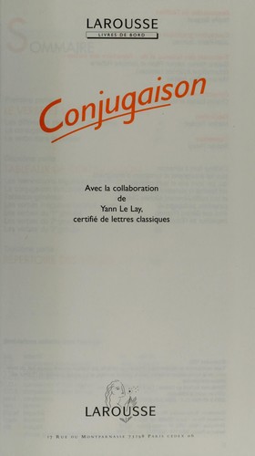 Cover for Livres De Bord Larousse