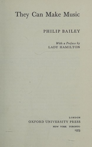 Cover for They can make music