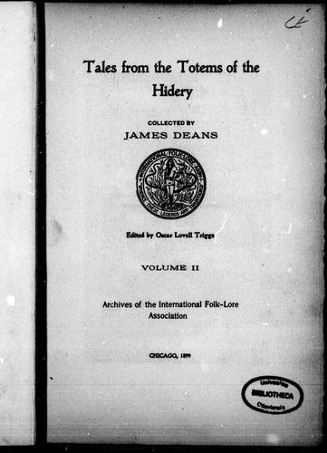 Cover for Tales from the totems of the Hidery