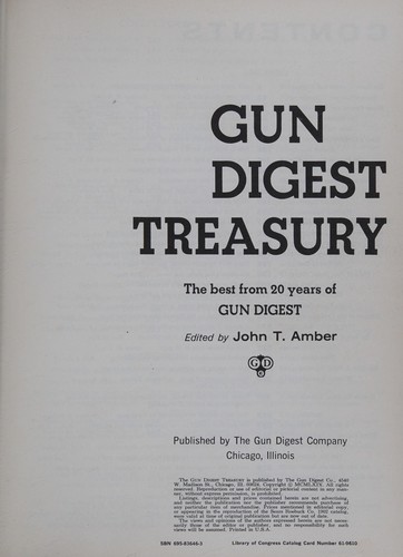 Cover for Gun digest treasury