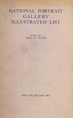 Cover for Illustrated list of the portraits