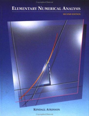 Cover for Elementary numerical analysis