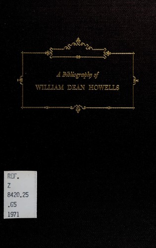 Cover for A bibliography of William Dean Howells