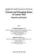 Cover for Current and Emerging Issues in Cancer Pain