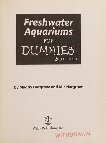 Cover for Freshwater Aquariums for Dummies
