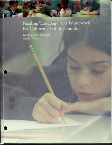 Cover for Reading/language arts framework for California public schools