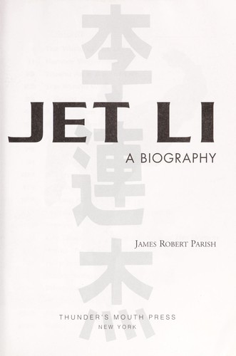 Cover for Jet Li : a biography