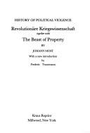 Cover for Revolutionäre Kriegswissenschaft, together with, The beast of property