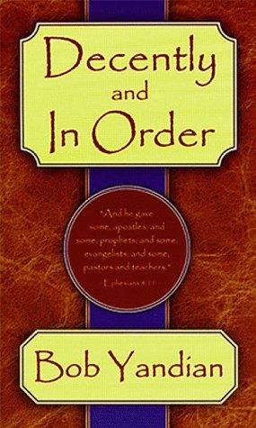 Cover for Decently and in Order